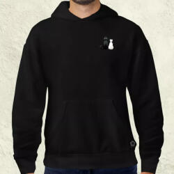 Magnolion Minimál cicák zseb v2 férfi pulóver (4686-P)