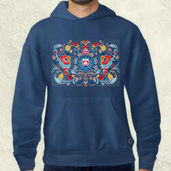 Magnolion Magyar népi motívum v23 férfi pulóver (8432-P)