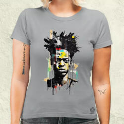 Magnolion Basquiat portré v3 női póló (6124-N)