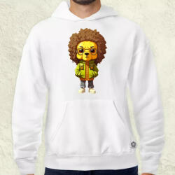 Magnolion Sárga oroszlán srác v3 férfi pulóver (7546-P)