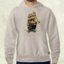 Magnolion Minimál kalózhajó v1 férfi pulóver (4703-P)