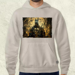 Magnolion Pareidolia Batman város fantázia v4 férfi pulóver (6963-P)