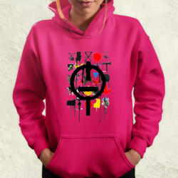 Magnolion Basquiat béke és szeretet v6 női pulóver (5940-PN)