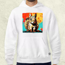 Magnolion Pop art mókus v1 férfi pulóver (8222-P)