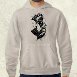 Magnolion Vintage japán gésa tetoválás v1 férfi pulóver (2090-P)