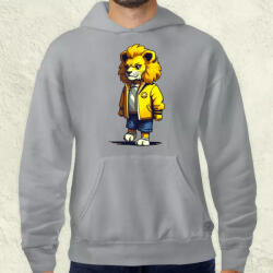 Magnolion Sárga oroszlán srác v4 férfi pulóver (7547-P)