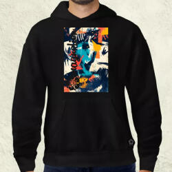 Magnolion Absztrakt graffiti v3 férfi pulóver (27988-P)