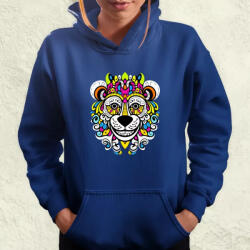 Magnolion Pszichedelikus oroszlán firka v2 női pulóver (6430-PN)