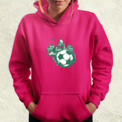 Magnolion Budapest foci absztrakt v3 női pulóver (23845-PN)