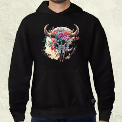 Magnolion Koponya virággal borítva v1 férfi pulóver (1542-P)