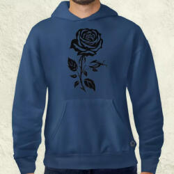 Magnolion Fekete rózsa v2 férfi pulóver (7199-P)