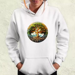 Magnolion Díszes életfa v4 női pulóver (8604-PN)