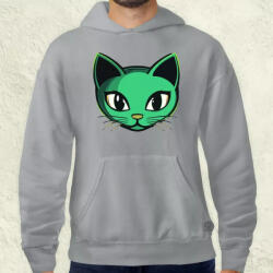 Magnolion Zöld macska v4 férfi pulóver (28096-P)