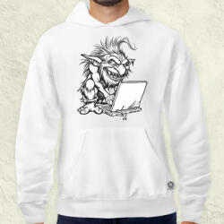 Magnolion Ne etesd a trollt v3 férfi pulóver (22461-P)