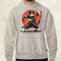 Magnolion Ninja macska v2 férfi pulóver (22469-P)