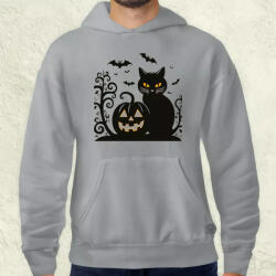 Magnolion Halloween macsek v1 férfi pulóver (6169-P)