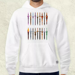 Magnolion Pixelart kardok férfi pulóver (5265-P)