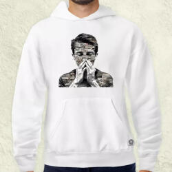 Magnolion Szavak kollázs v1 férfi pulóver (9257-P)