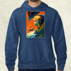 Magnolion Retró sci-fi v8 férfi pulóver (2278-P)