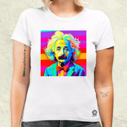 Magnolion Pop art Einstein v14 női póló (8467-N)