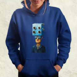 Magnolion Kékfejű ember távcsővel v4 női pulóver (7296-PN)