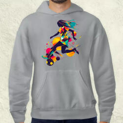 Magnolion Absztrakt női focista v5 férfi pulóver (23839-P)