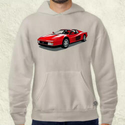 Magnolion Ferrari Testarossa rajz v7 férfi pulóver (20851-P)