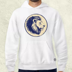 Magnolion Oroszlán sziluett v2 férfi pulóver (27678-P)