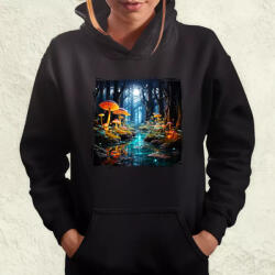 Magnolion Pszichedelikus erdő v2 női pulóver (5848-PN)