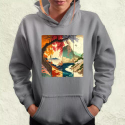 Magnolion Japán évszakok v2 női pulóver (1157-PN)