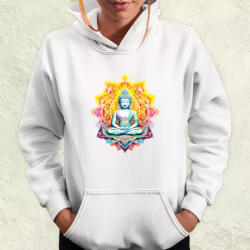 Magnolion Pszichedelikus Buddha v3 női pulóver (9701-PN)