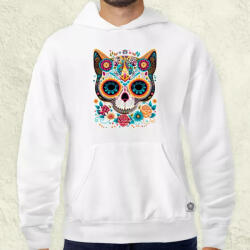 Magnolion Macska és virágok v2 férfi pulóver (1492-P)