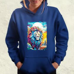 Magnolion Pszichedelikus oroszlán v9 női pulóver (7509-PN)