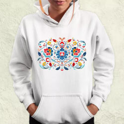 Magnolion Magyar népi motívum v23 női pulóver (8432-PN)