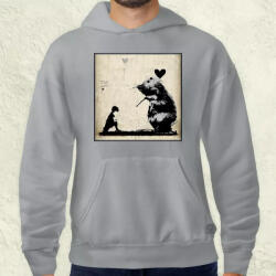 Magnolion Graffiti patkány szerelem v2 férfi pulóver (316-P)