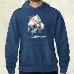 Magnolion Chibi szamuráj jegesmedve v1 férfi pulóver (4835-P)