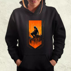 Magnolion Mono vektor cyberpunk v2 női pulóver (20198-PN)