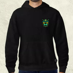 Magnolion Díszes cica v1 zseb férfi pulóver (20112-P)