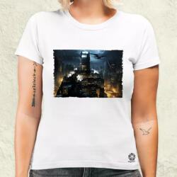 Magnolion Pareidolia Batman város fantázia v3 női póló (6962-N)