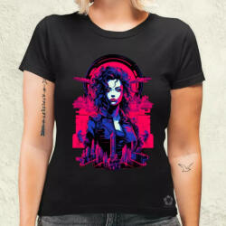 Magnolion Retró cyberpunk v2 női póló (7536-N)