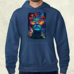 Magnolion Pszichedelikus portré v2 férfi pulóver (27690-P)