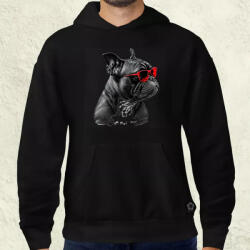 Magnolion Napszemcsis buldog v2 férfi pulóver (2014-P)