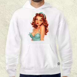 Magnolion Pin-up girl portré v1 férfi pulóver (22957-P)