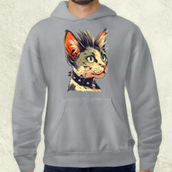 Magnolion Punk cica v1 férfi pulóver (24287-P)