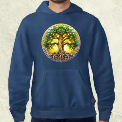 Magnolion Díszes életfa v8 férfi pulóver (8608-P)