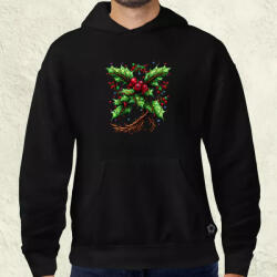 Magnolion Pixelart fagyöngy kék férfi pulóver (609-P)