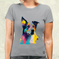 Magnolion Border collie rajz v2 női póló (1115-N)