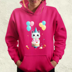 Magnolion Szülinapos cica v1 női pulóver (9278-PN)