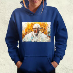 Magnolion Pareidolia Ferenc pápa város fantázia v3 női pulóver (6974-PN)