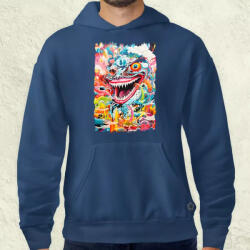 Magnolion Pszichedelikus szörny maszk v11 férfi pulóver (7511-P)